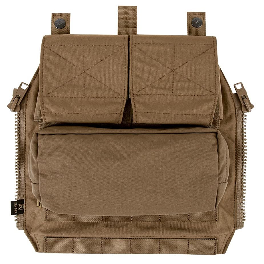 KRYDEX Tactical Pouch Zip-On Panel for Vest (CB)