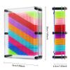 3D Pin Art Toy, Large Size 6 X 8Unique 3D Pin Art Board for Kids & Adults (Rainbow, Plastic) view 3