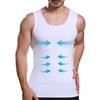 Mens Slimming Compression Shirt, Body Shaper Workout Tank Top, Gynecomastia Tummy Control Undershirts - Change in Seconds view 1