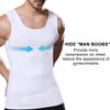 Mens Slimming Compression Shirt, Body Shaper Workout Tank Top, Gynecomastia Tummy Control Undershirts - Change in Seconds view 2