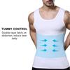 Mens Slimming Compression Shirt, Body Shaper Workout Tank Top, Gynecomastia Tummy Control Undershirts - Change in Seconds view 3