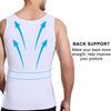 Mens Slimming Compression Shirt, Body Shaper Workout Tank Top, Gynecomastia Tummy Control Undershirts - Change in Seconds view 4