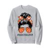 Basketball Mom Messy Bun Proud Mama Basketball Sunshades Sweatshirt view 1