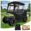 10L0L 600D Golf Cart 2 Passenger Driving Enclosure for Club Car DS & Precedent, 4-Sided Clear Window Rain Snow Golf Cart Cover All Weather Waterproof Windproof view 1
