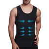 Mens Slimming Compression Shirt, Body Shaper Workout Tank Top, Gynecomastia Tummy Control Undershirts - Change in Seconds view 1