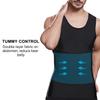Mens Slimming Compression Shirt, Body Shaper Workout Tank Top, Gynecomastia Tummy Control Undershirts - Change in Seconds view 3