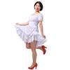 COSDREAMER Women Gothic Steampunk Dress Victorian Ruffled High Low Dress (Small, White) view 3