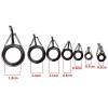 7Pcs Multiple Sizes Sea Fishing Rod Guide Rings 0.5/0.6/0.8/1.1/1.4/1.8cm Diameter Rock Fishing Rod Guides Ring Repair DaJiKan view 2
