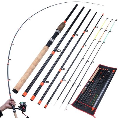 Feeder Fishing Rod L M H Power Spinning Rod Travel Portable 3m Carp Fresh Water Fishing Rod Fishing Tackle DaJiKan (Color : Yellow)