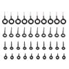 40 Pieces Stainless Steel 1.5mm 2.0mm 2.5mm 4.0mm Eyes Ring Set Raft Fishing Rod Guide Tips Repair Kit Set Fishing Accessories DaJiKan view 1