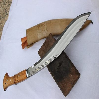 EGKH-15 Inches 3 Fullers(Chira) Full Tang Kukri-Farmer Kukri/Knife-Hand Forged Blade Bushcraft knife-Nepal Khukuri Knife