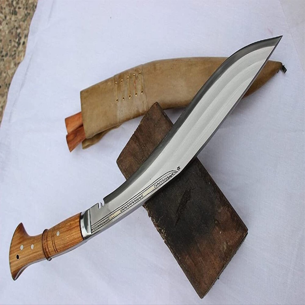 EGKH-15 Inches 3 Fullers(Chira) Full Tang Kukri-Farmer Kukri/Knife-Hand Forged Blade Bushcraft knife-Nepal Khukuri Knife