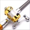 1Pcs Mini Pen Shape Portable Fishing Rod with Reel Wheel Aluminum Mini Telescopic Folded Fish Fishing Rod Set for Outdoor Travel DaJiKan (Color : Black) view 4