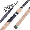 1.8M-2.4M Protable Telescopic Fishing Rod Cork Handle Spinning Fishing Rod Carbon Fiber Travel Fishing Rod Tackle DaJiKan (Color : Burgundy, Length : 2.1 m) view 3