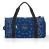 Blue Paisley Bandana Printed Gym Bag Sports Travel Duffel Bag Funny Gymbag with Shoe Compartments view 1