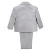 Dressy Daisy Infant Baby Boy' 5 Pcs Set Formal Tuxedo Suits No Tail Wedding Outfits Size 3 Months Light Gray view 2