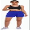 Ksmien Women's 2 in 1 Running Shorts - Lightweight Athletic Workout Gym Yoga Shorts Liner with Phone Pockets Royal Blue view 3