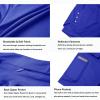 Ksmien Women's 2 in 1 Running Shorts - Lightweight Athletic Workout Gym Yoga Shorts Liner with Phone Pockets Royal Blue view 4