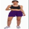 Ksmien Women's 2 in 1 Running Shorts - Lightweight Athletic Workout Gym Yoga Shorts Liner with Phone Pockets Purple view 3