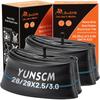 2-PCS 28"/29" Heavy Duty Fat Bike Tubes 28/29x2.5/3.0 (64/76-622) AV32mm Schrader Valve Bicycle Inner Tubes Compatible with 28/29 x 2.5/2.6/2.8/3.0 Bike Tire Tubes view 1