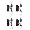 Blueshyhall Kayak Rope Tie Downs Straps 4 Pcs - 1/4" x 11.5Ft Kayak Ratchet Bow and Stern Tie Down, Heavy Duty Adjustable Rope Hanger Kayak and Canoe Accessories view 1