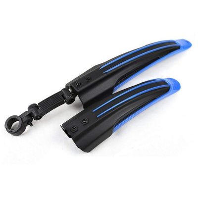 2 Pcs Bicycle Mudguard Mountain Bike Fenders Set Mudguards Bicycle Mudguard for Bicycle Front/Rear Fenders 6 Colors DaJiKan (Color : Blue Black)