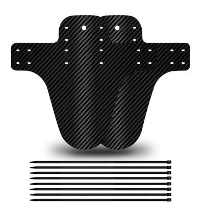2pcs Bicycle Fenders Plastic Colorful Front/Rear Bike Mudguard MTB Bike Wings Mud Guard Cycling Accessories for Bicycle DaJiKan (Color : Black)