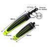 2 Pcs Bicycle Mudguard Mountain Bike Fenders Set Mudguards Bicycle Mudguard for Bicycle Front/Rear Fenders 6 Colors DaJiKan (Color : Red Black) view 2