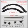14 16 20 Inch Bicycle Mudguard V Brake Disc Brake Bike Fender Front and Rear Mud Guard Folding Bicycle Wing DaJiKan (Color : 16 inch V Brake) view 2
