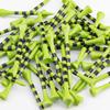 MAZEL Natural Wood/Bamboo Golf Tees 2 3/4 Inch & 3 1/4 Inch,Pack 50 or 120,Reduce Friction & Side Spin,More Stable Golf Tees (50 Pack(25 * 2-3/4"+25 * 3-1/4"),Green) view 1