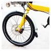 14 Inch 16 Inch 20 Inch Folding Bike Mud Guard Cycling Mudguard Front Rear Bicycle Fender Chrome Plastic BMX Bike Accessories DaJiKan (Color : 14 V Brake Black) view 3