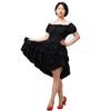 COSDREAMER Women Gothic Steampunk Dress Victorian Ruffled High Low Dress (Small, Black) view 1