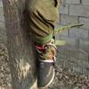 ZHFEISY Tree Climbing Spike Set Safety Non-Slip Adjustable Belt Straps Portable Lanyard Carabiner for Hunting Observation Outdoor Picking Fruit Pick Trees Pole Hook view 2