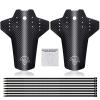 2pcs Bicycle Fenders Plastic Colorful Front/Rear Bike Mudguard MTB Bike Wings Mud Guard Cycling Accessories for Bicycle DaJiKan (Color : 2pcs Silver) view 1