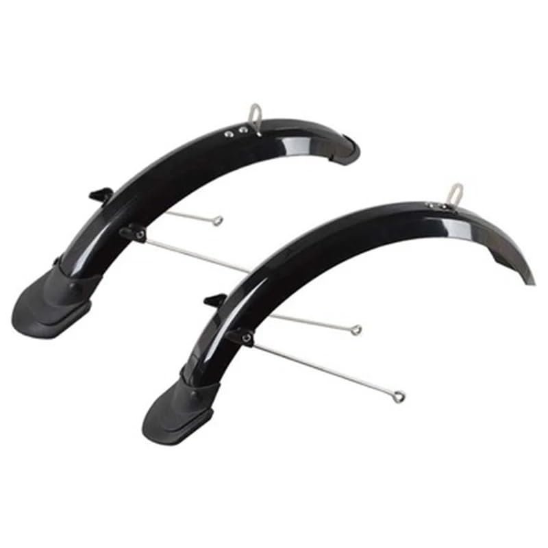 14 Inch 16 Inch 20 Inch Folding Bike Mud Guard Cycling Mudguard Front Rear Bicycle Fender Chrome Plastic BMX Bike Accessories DaJiKan (Color : 20 D Brake Black)
