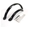 14 Inch 16 Inch 20 Inch Folding Bike Mud Guard Cycling Mudguard Front Rear Bicycle Fender Chrome Plastic BMX Bike Accessories DaJiKan (Color : 20 D Brake Black) view 2