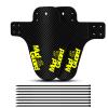 2pcs Bicycle Fenders Plastic Colorful Front/Rear Bike Mudguard MTB Bike Wings Mud Guard Cycling Accessories for Bicycle DaJiKan (Color : 2pcs Yellow) view 1