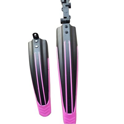2 Pcs Bicycle Fenders Mountain Road Bike Mudguard Front Rear MTB Mud Guard Wings for Bicycle Accessories DaJiKan (Color : Pink)