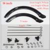 14 16 20 Inch Bicycle Mudguard V Brake Disc Brake Bike Fender Front and Rear Mud Guard Folding Bicycle Wing DaJiKan (Color : 14 inch V Brake) view 2
