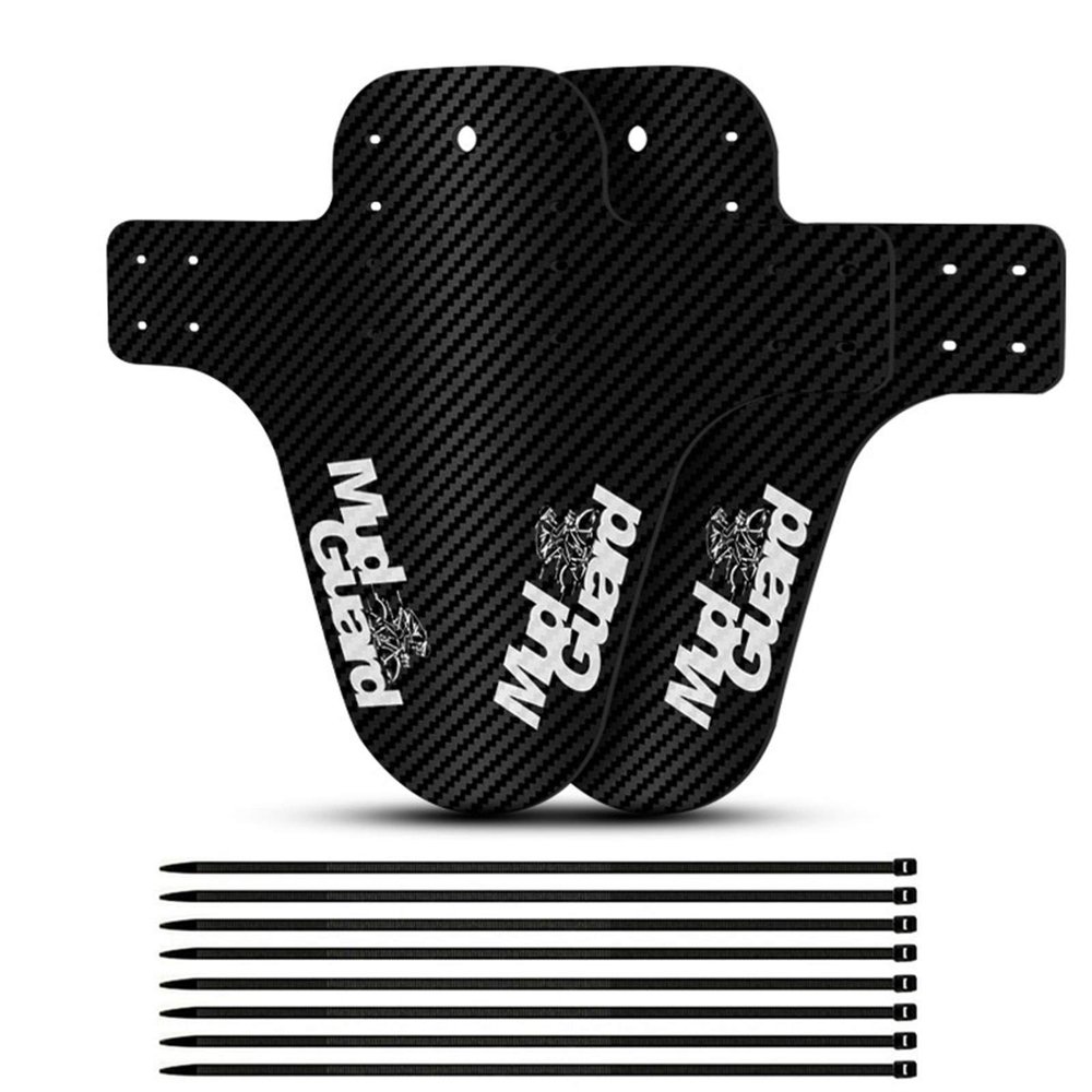 2pcs Bicycle Fenders Plastic Colorful Front/Rear Bike Mudguard MTB Bike Wings Mud Guard Cycling Accessories for Bicycle DaJiKan (Color : 2pcs White)