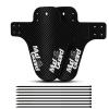 2pcs Bicycle Fenders Plastic Colorful Front/Rear Bike Mudguard MTB Bike Wings Mud Guard Cycling Accessories for Bicycle DaJiKan (Color : 2pcs White) view 1
