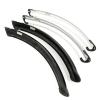 700C Road Bicycle Front Rear Fender Retro Bicycle Fixed Gear Bike Fender Bicycle Practical Parts Silver Black DaJiKan (Color : Silver 1pair) view 3