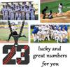 Aiyo Fashion Inspiration Baseball Jersey Number 0-99 Necklace - Stainless Steel Baseball Chain Pendant Necklace - Team Jewelry Gift for Boys & Girls view 3