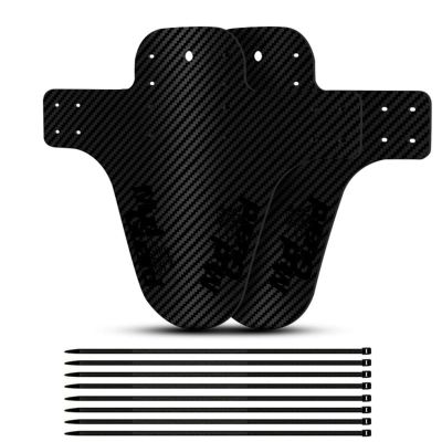 2pcs Bicycle Fenders Plastic Colorful Front/Rear Bike Mudguard MTB Bike Wings Mud Guard Cycling Accessories for Bicycle DaJiKan (Color : 2pcs Black)