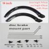 14 16 20 Inch Bicycle Mudguard V Brake Disc Brake Bike Fender Front and Rear Mud Guard Folding Bicycle Wing DaJiKan (Color : 14 inch disc Brake) view 2