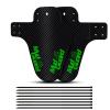 2pcs Bicycle Fenders Plastic Colorful Front/Rear Bike Mudguard MTB Bike Wings Mud Guard Cycling Accessories for Bicycle DaJiKan (Color : 2pcs Green) view 1