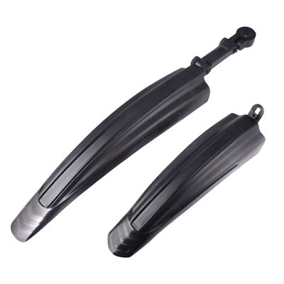 2 Pcs Bicycle Fenders Mountain Road Bike Mudguard Front Rear MTB Mud Guard Wings for Bicycle Accessories DaJiKan (Color : Black)
