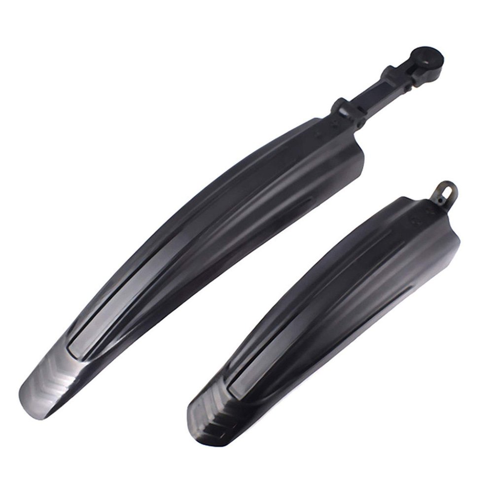 2 Pcs Bicycle Fenders Mountain Road Bike Mudguard Front Rear MTB Mud Guard Wings for Bicycle Accessories DaJiKan (Color : Black)