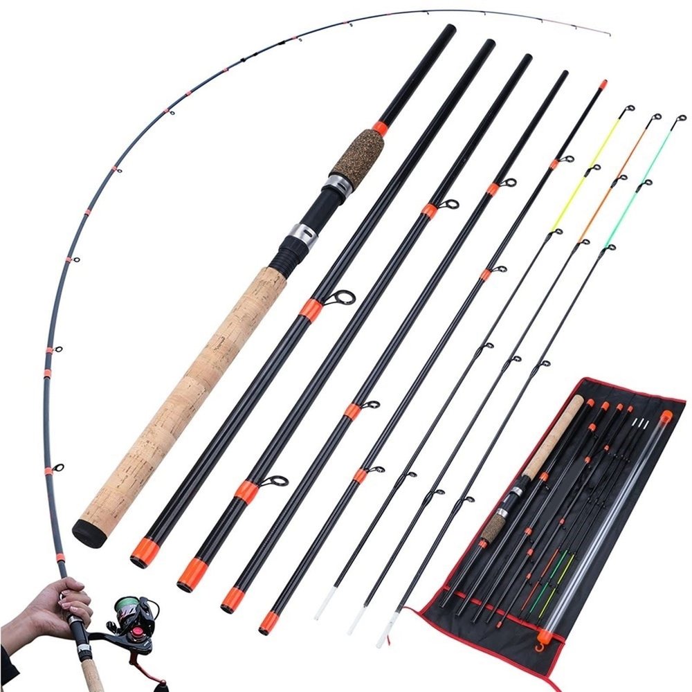 Feeder Fishing Rod L M H Power Spinning Rod Travel Portable 3m Carp Fresh Water Fishing Rod Fishing Tackle DaJiKan (Color : Green 1)
