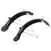 14 Inch 16 Inch 20 Inch Folding Bike Mud Guard Cycling Mudguard Front Rear Bicycle Fender Chrome Plastic BMX Bike Accessories DaJiKan (Color : 16 V Brake Black) view 1
